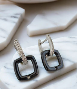 Серьги с керамикой