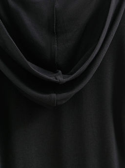 CONTE Джемпер в рубчик с капюшоном LD 2959 black