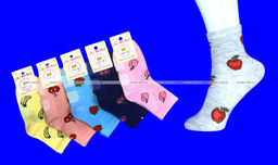 Цена за 12 пар. Вальс носки детские "Фрукты" с тормозами арт. С 226