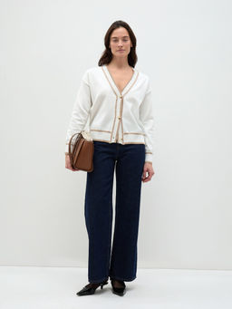 Conso/KCL 240708 - milk/beige Кардиган женский  фото 2