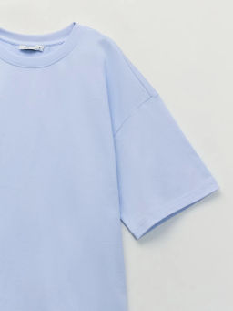 Базовая футболка оверсайз из хлопка / Zarina фото 8