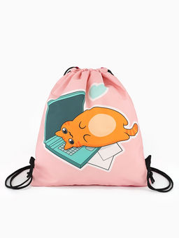 Мешок для обуви «Кошечка», на стяжке, 36×0.5×42 см