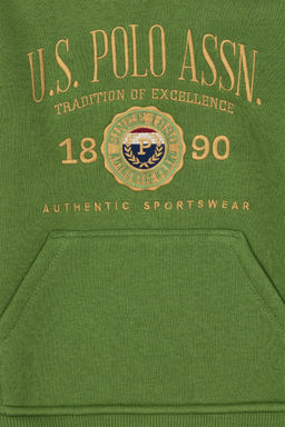 Зеленый свитшот для мальчика - U.s. polo assn фото 3