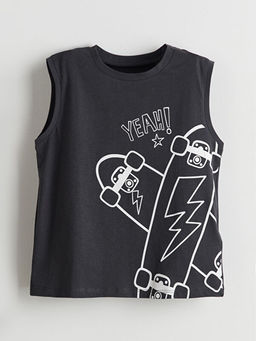 Bask?l? Erkek ?ocuk Ti??rt ve ?ort 2li