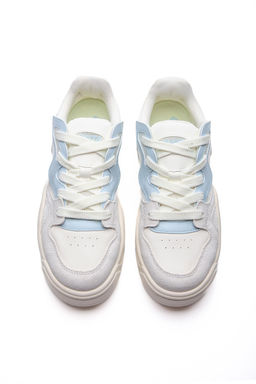 Кеды Бежевый/Синий