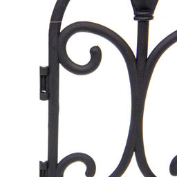 Садовое ограждение "Узор" (1 секция 60*31,5 см), Черный