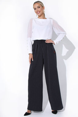 Брюки Верди (полоска/черника)