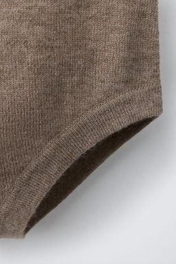 CULOTTE BRAGUITA CON LANA / Marr?n / Topo