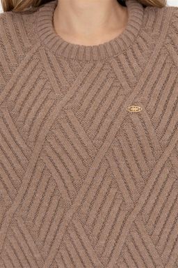 Женский свитер Camel Melange из трикотажа - U.s. polo assn фото 6