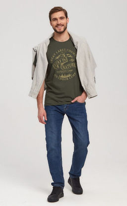 Футболка F111-06bb-642 khaki - Fine joyce фото 2