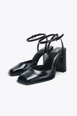 SQUARE-TOE SLINGBACK SHOES - Zara фото 3