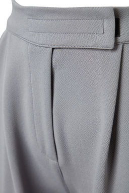 TRENDYOLMILLA Siyah C?rt C?rt Kapamal? Yuksek Bel Pileli Wide Leg/Genis Kesim Orme Pantolon TWOAW24PL00177 фото 20