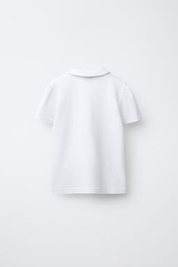 PIQU_ POLO SHIRT WITH PETER PAN COLLAR - Zara фото 2
