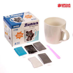 Кружка для декорирования полимерной глиной Серый енот, 300 мл