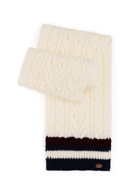 Кремовый шарф для мальчика Неожиданная скидка в корзине