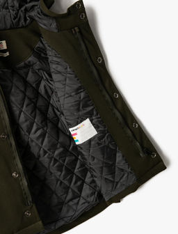 Пальто с капюшоном для мальчиков, мягкий чехол, карман, ветрозащитный клапан на молнии