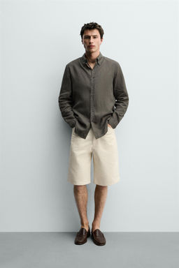 PANTAL?N RELAXED FIT ALGOD?N - LINO / Marino