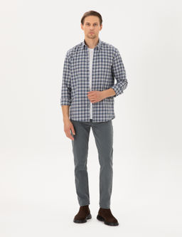Mavi Regular Fit Kareli Uzun Kollu G_mlek - Pierre cardin фото 4