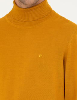 Safran Slim Fit Bal_k__ Yaka Y_n Kar___ml_ Basic Triko Kazak - Pierre cardin фото 7