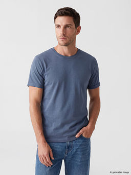 Slim Fit %100 Pamuk Basic Ti??rt