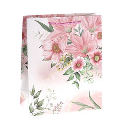 Цена за 12 шт. Пакет подарочный 26x32x12см Цветы / 3251L /уп 12/384/ - Галеонтрейд фото 4