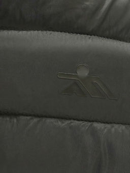 Куртка мужская гибридная стёганая с капюшоном с графеновой подкладкой цвета хаки 9621_1Kh