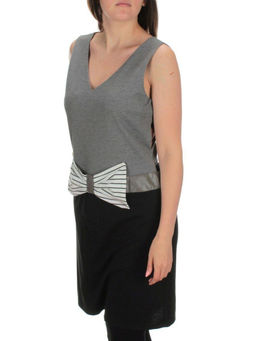 M07 BLACK/GRAY Платье женское (100% хлопок)