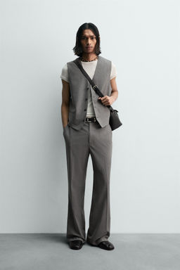 LIMITED EDITION STRIPED STRUCTURE SUIT WAISTCOAT