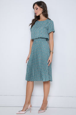 Платье Эмили Лето (гофре, грин) - Diolche фото 6