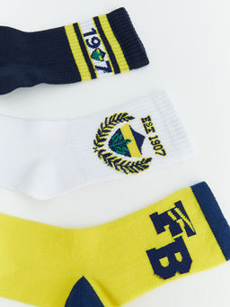 Fenerbah?e Desenli Erkek ?ocuk Soket ?orap 5li