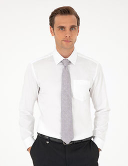 Beyaz Regular Fit Uzun Kollu Basic G_mlek - Pierre cardin фото 3