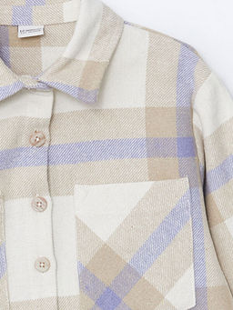 Ekose K?z ?ocuk G?mlek Ceket - Waikiki фото 5