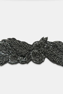 GEORGETTE BANDANA WITH BEADED EMBROIDERY - Zara фото 2