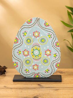 Сувенир Яйцо, 20?6?26 см, МДФ, серый