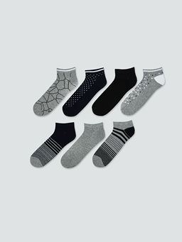 Desenli Erkek Patik ?orap 7li