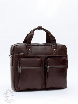 Портфель мужской кожаный 815XXL brown Fuzhiniao