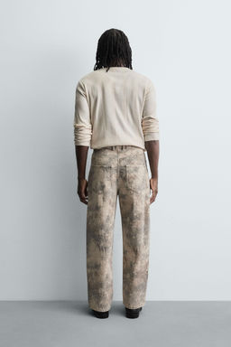 ABSTRACT PRINT BAGGY FIT TROUSERS - Zara фото 3