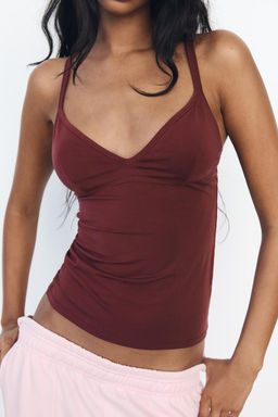 STITCHED VEST TOP - Zara фото 11