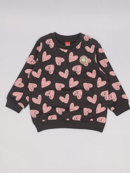 CRB wear / CWBG 90282-48-430 Комплект для девочки (джемпер, брюки),темно-серый  фото 2