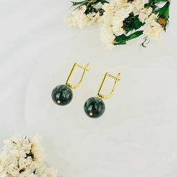 Серьги из Серафинита - Радуга самоцветов фото 2