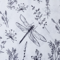 Постельное бельё Этель 1.5 сп Стрекозы 143*215 см, 150*214 см, 70*70 см -2 шт, бязь фото 3