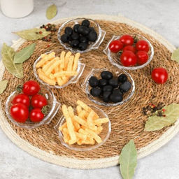 Салатники 6 штук Ракушка 9.5х9,3х2 см / NY-870 /уп 24/ - Галеонтрейд фото 3