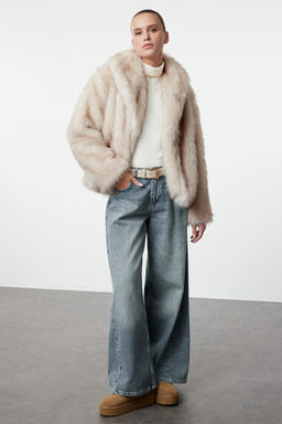 Ekru Regular Kal?p Kurk Mont TWOAW25MO00157 - Trendyolmilla фото 12