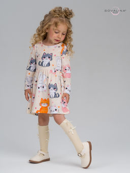 Платье Эля солнечные котики