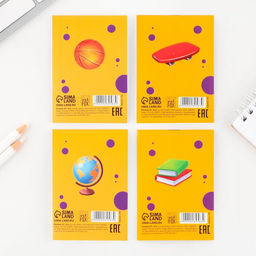 Цена за 32 шт. Блокнот на скрепке А7, 16 л «Звери», МИКС