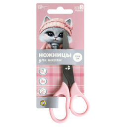 Ножницы для детей Феникс+, арт.69125/ 24 КОШЕЧКА В ПАЛЬТО