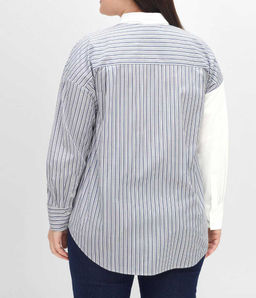 Блузка, белая с рисунком - Sheego фото 4