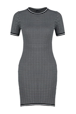 Siyah Mini Triko Cizgili Basic Elbise TWOSS24EL00246 - Trendyolmilla фото 8