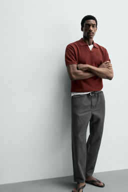 PANTAL?N FLUIDO STRAIGHT FIT / Acero - Zara фото 6