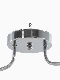 Люстра 12275/2CR, 2×40 Вт, E27, 62×18×20 см